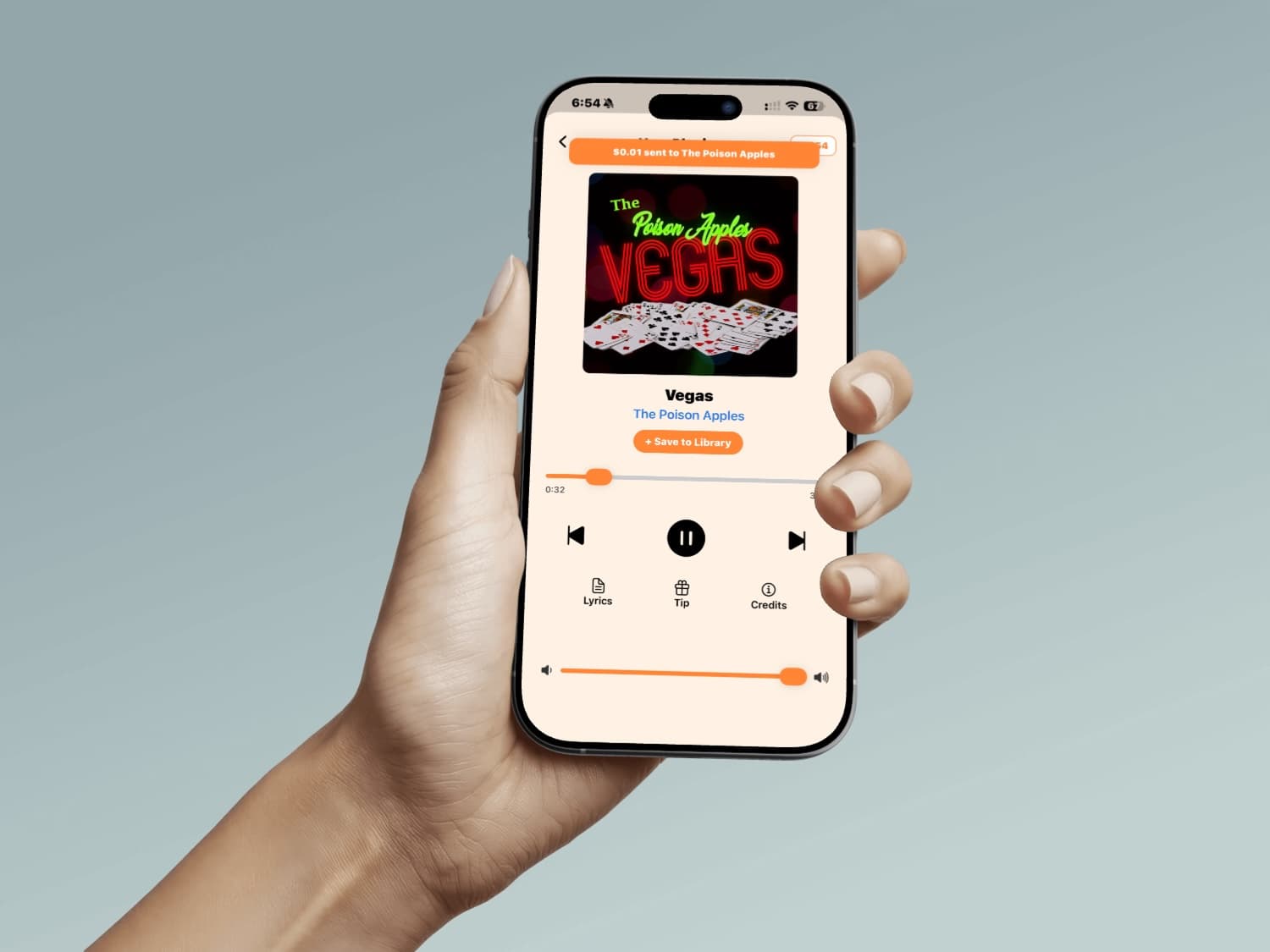 Strēvo player mockup